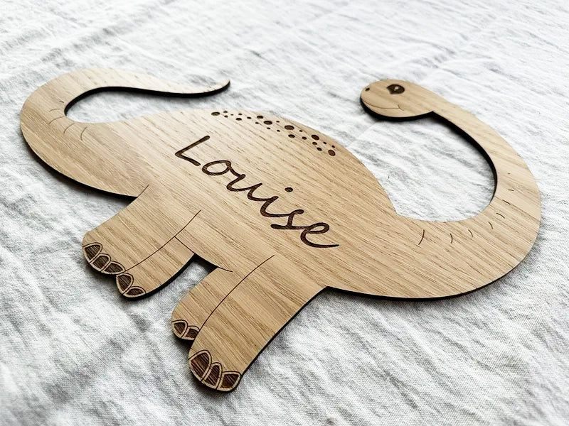 Diplodocus en bois à personnaliser