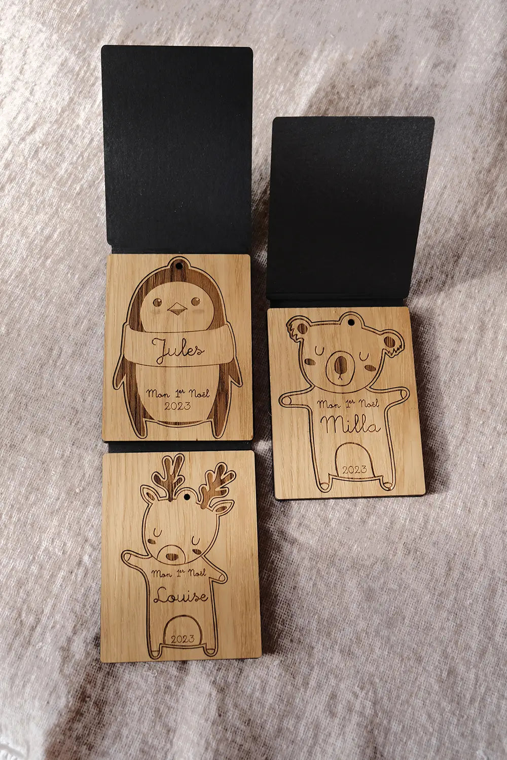 Boule Mon Premier Noël Personnalisable - Petit Pingouin