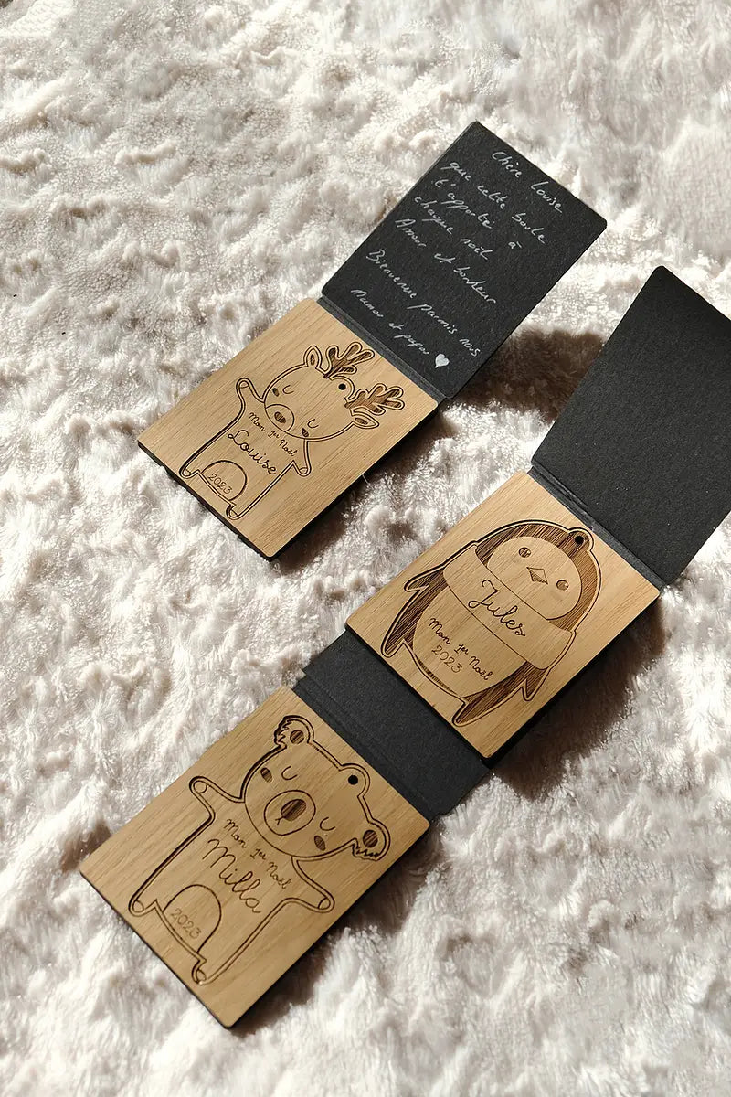 Personalizzabile La mia prima pallina di Natale – Piccolo cervo