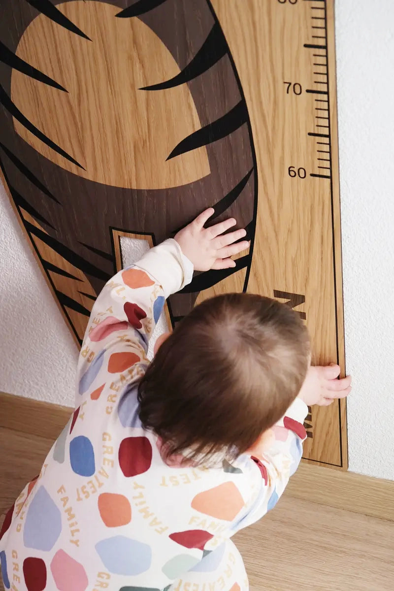 Toise en bois : Monsieur Zèbre