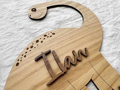 Diplodocus in legno da personalizzare