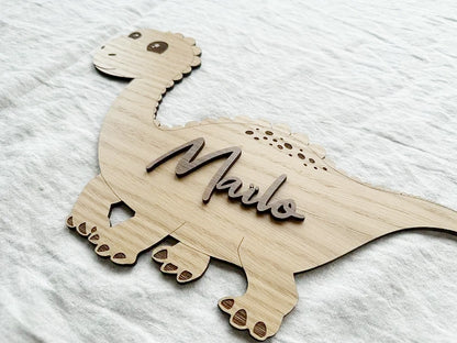 Dinosauro in legno da personalizzare