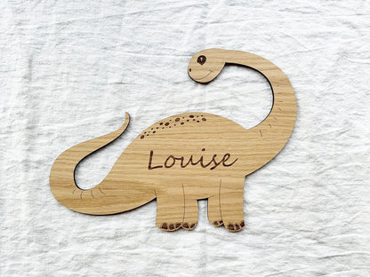 Diplodocus in legno da personalizzare