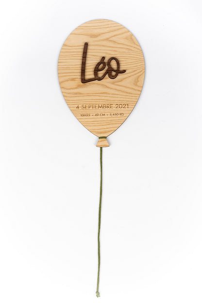 Holzballon zum Personalisieren