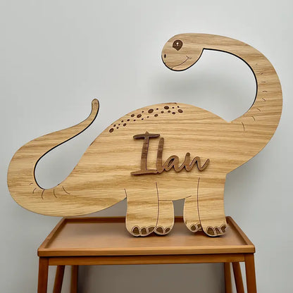 Diplodocus in legno da personalizzare